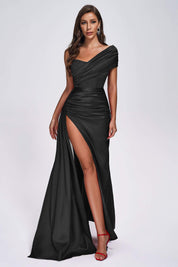 Ravelle Bejewelled Satin Maxi Label Dress