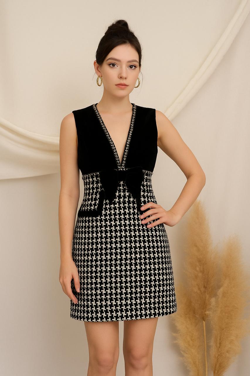 Checkmate Chic Label Dress