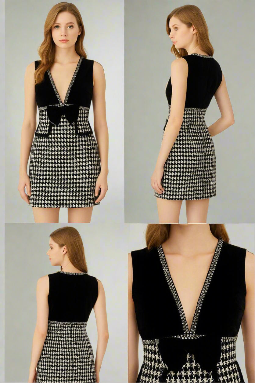 Checkmate Chic Label Dress