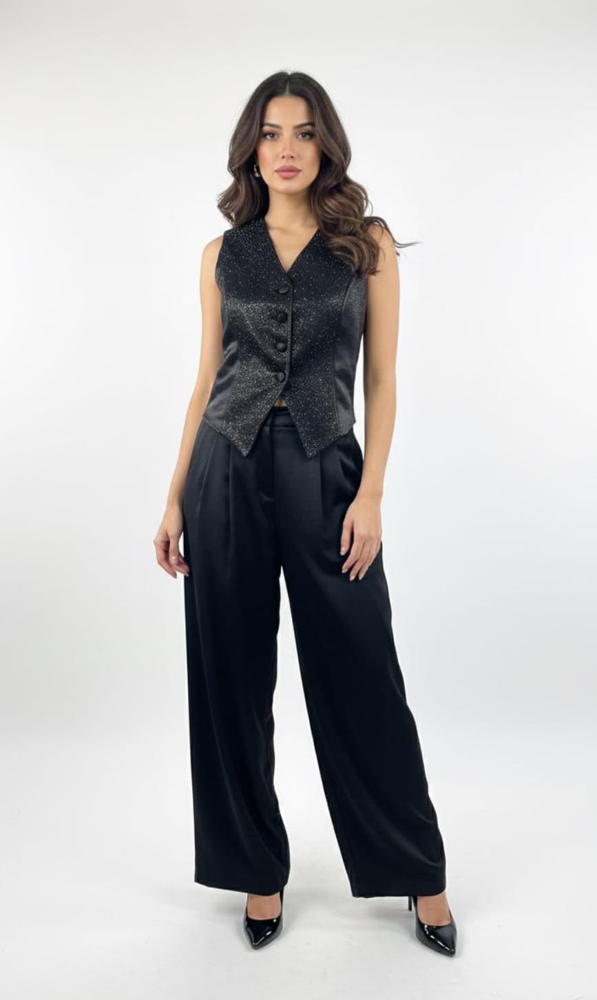 Noir Essence Vest Co-ord Set