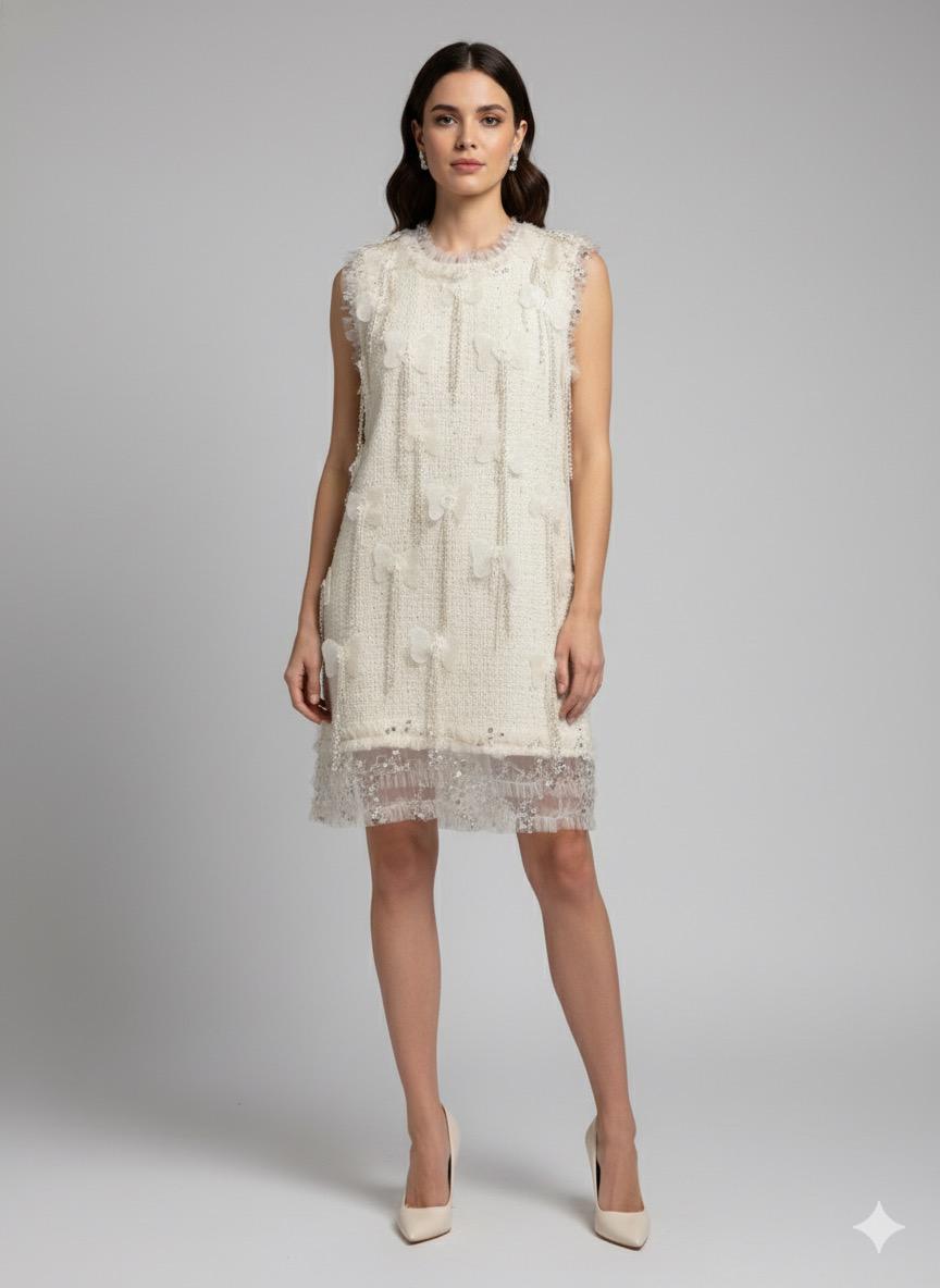 Ivory Whisper Label Dress