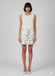Silver Serenade Label Dress