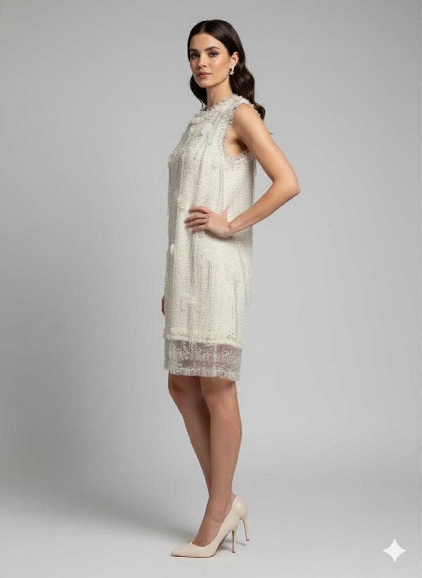 Ivory Whisper Label Dress