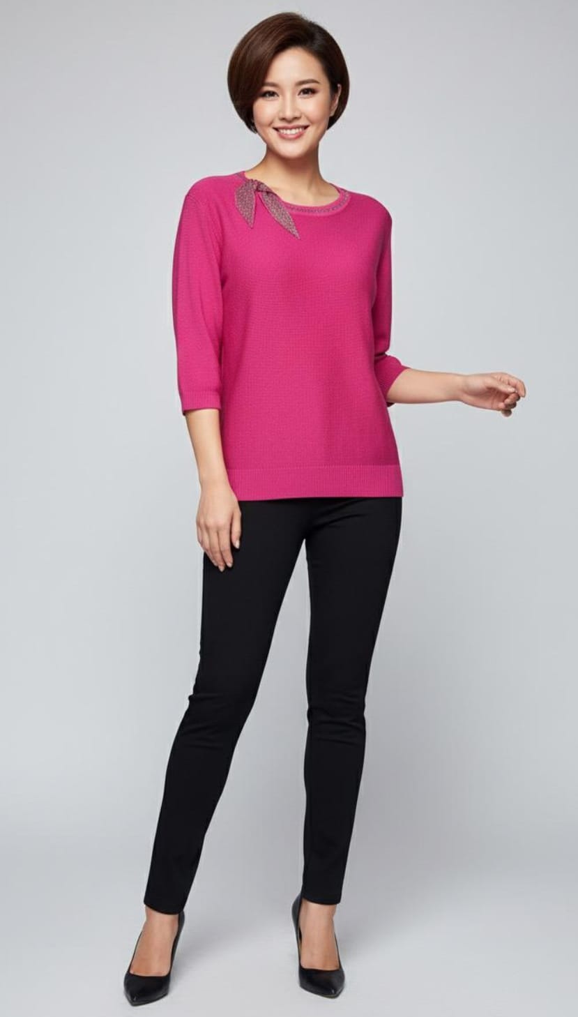 Velora Charm Knit Top