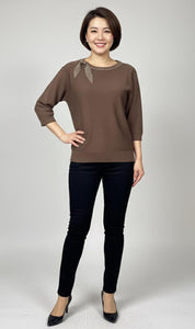 Velora Charm Knit Top