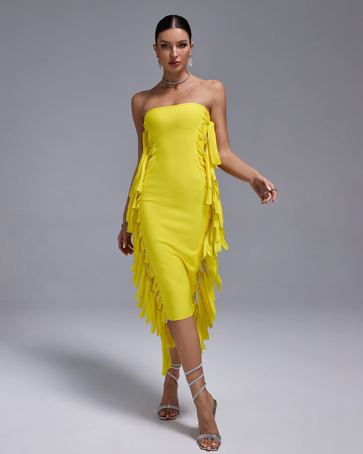 Lemon Luxe Midi Dress