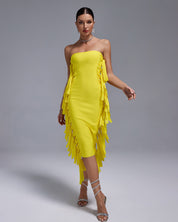 Lemon Luxe Midi Dress