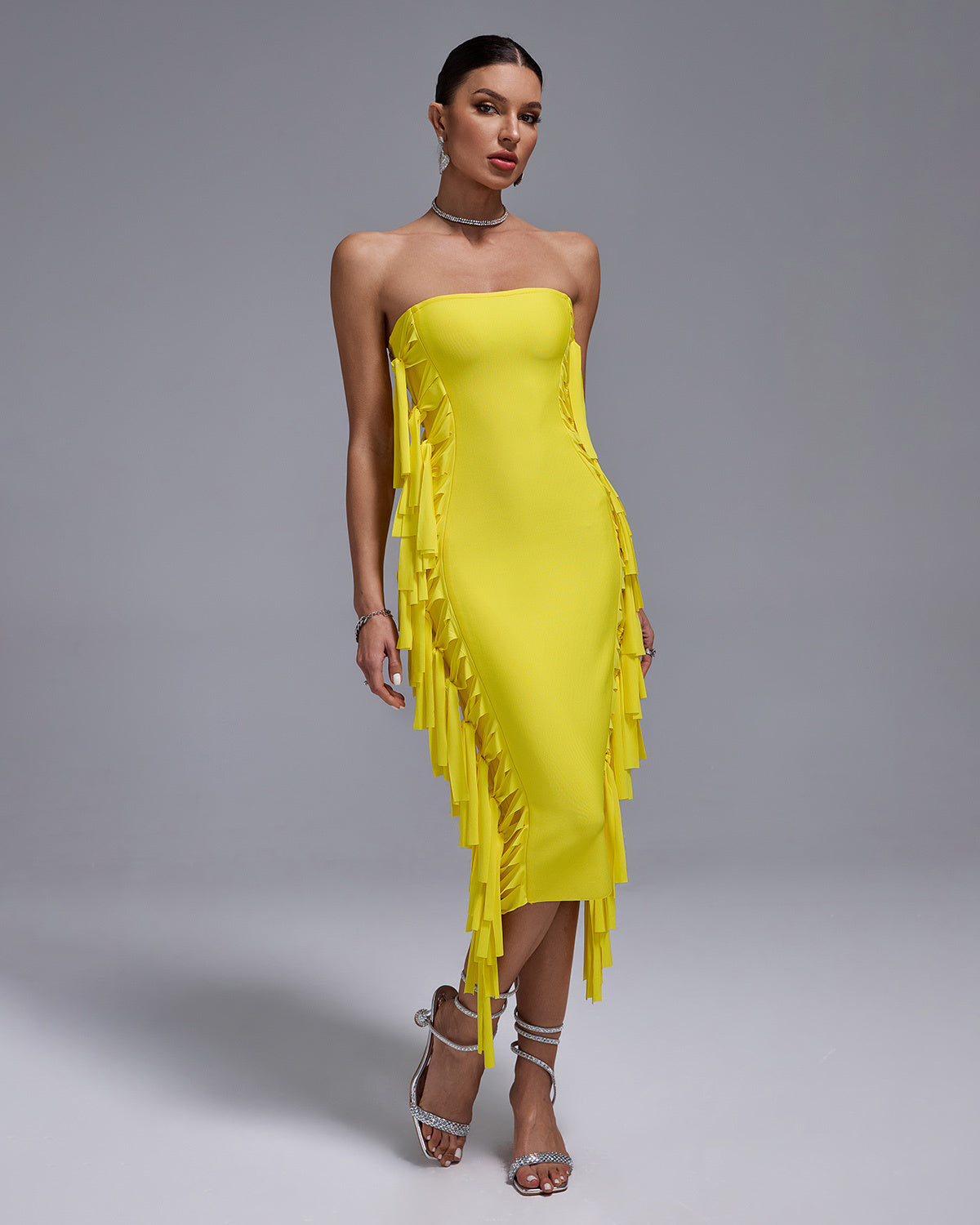 Lemon Luxe Midi Dress