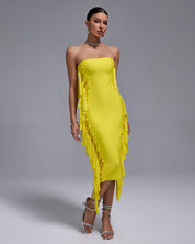 Lemon Luxe Midi Dress