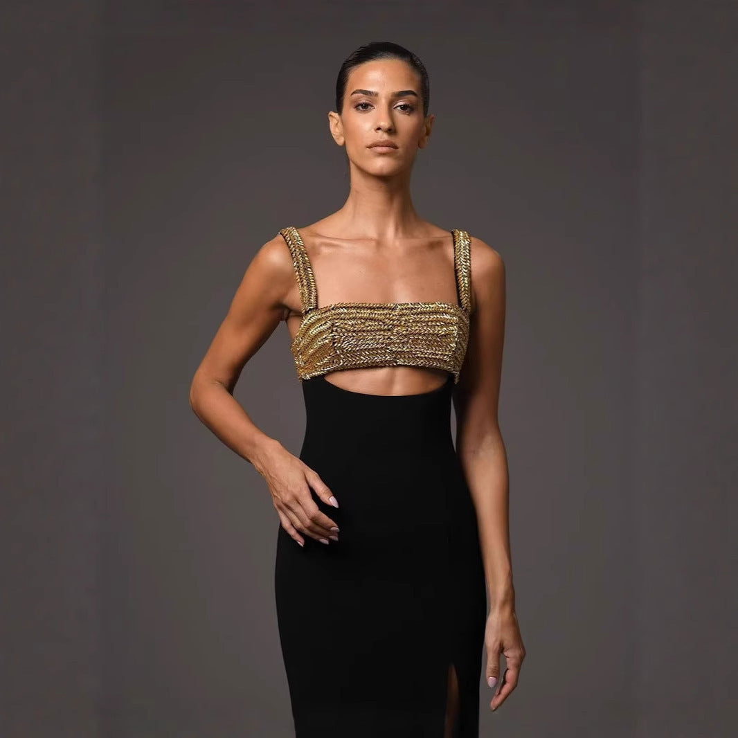 Gilded Desire Maxi Dress