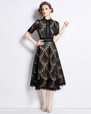 Sky Garden Lace Midi Dress