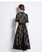 Sky Garden Lace Midi Dress