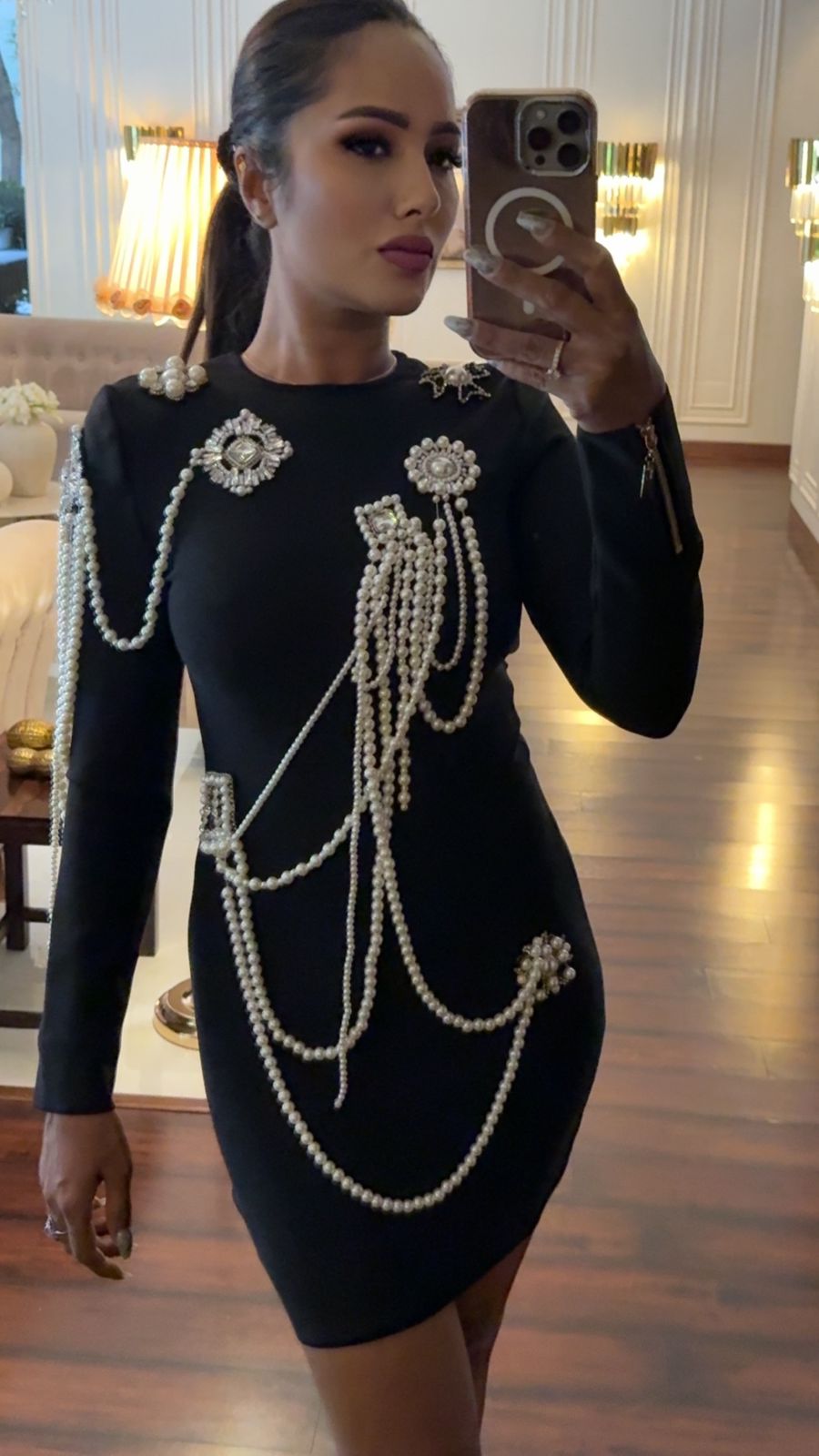 Kira Pearl Bandage bodyfit Label Dress