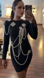 Kira Pearl Bandage bodyfit Label Dress