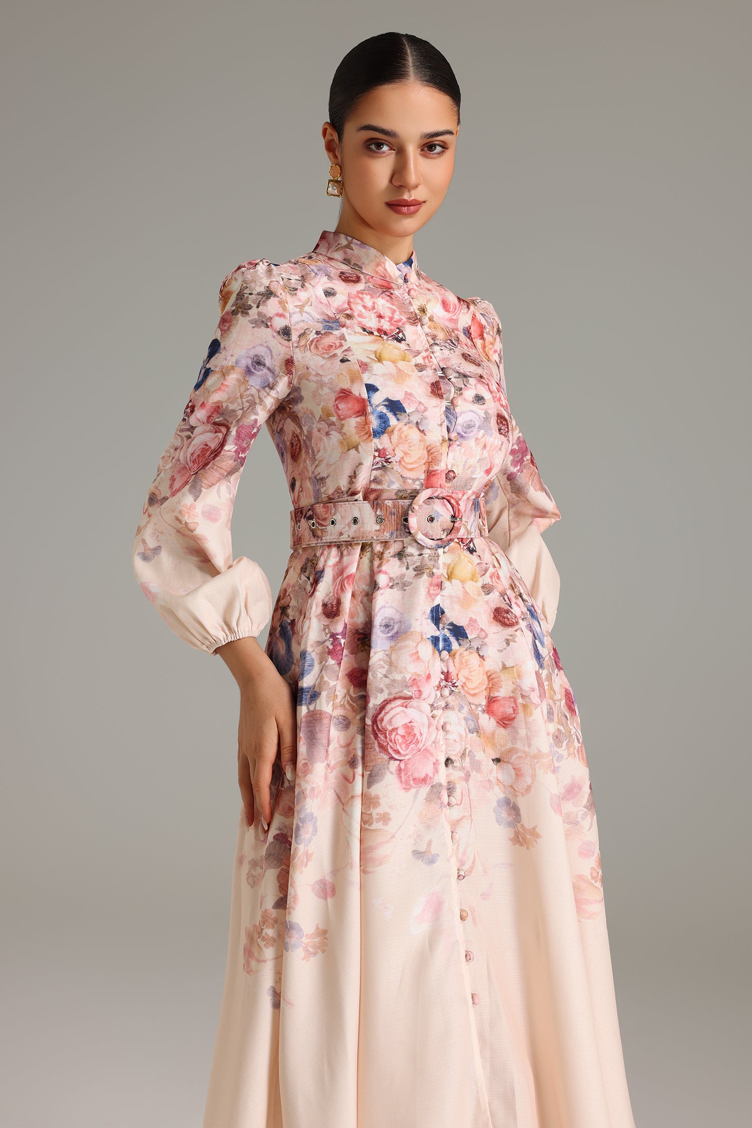 Rosé Rhapsody Fit-and-flare Dress