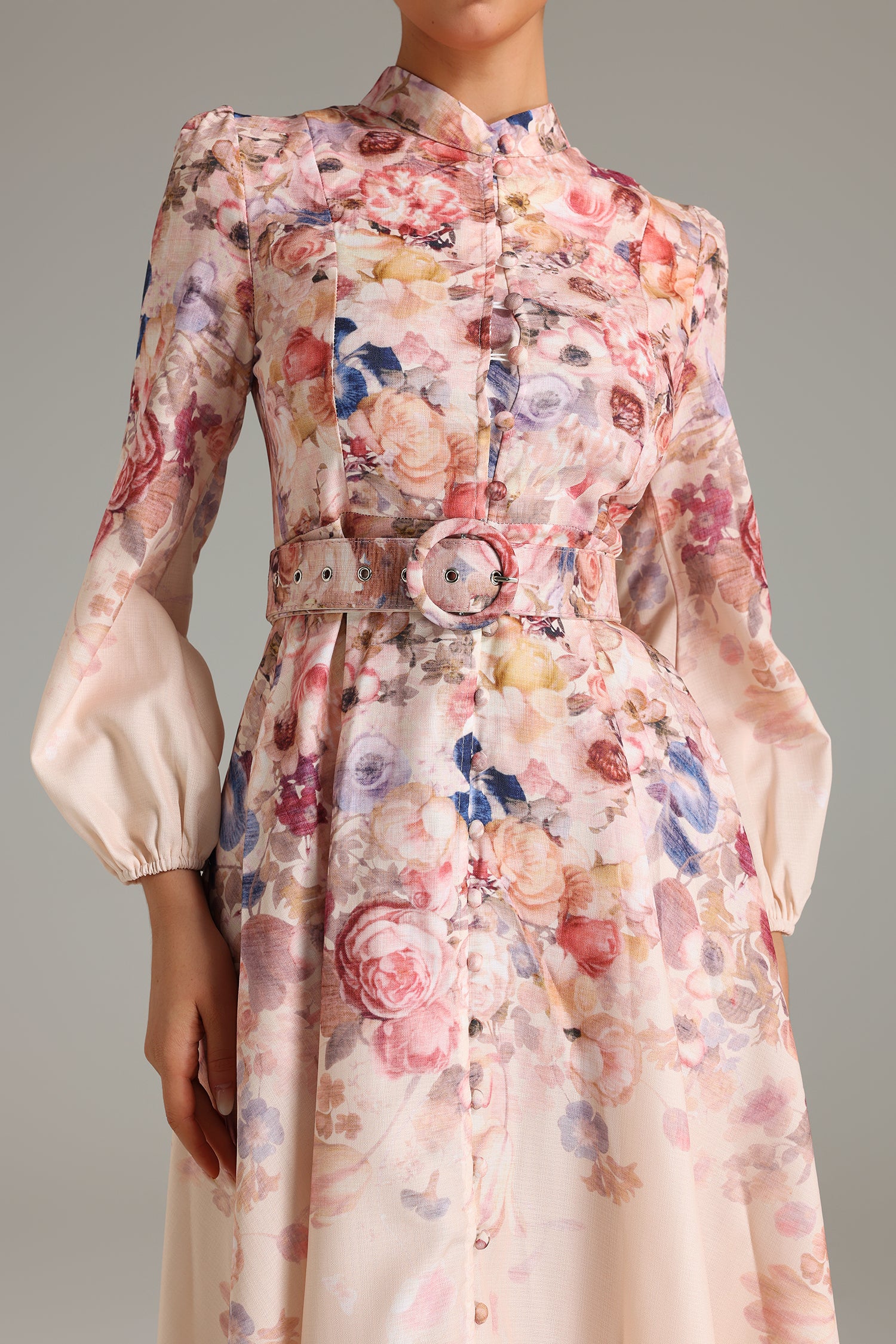 Rosé Rhapsody Fit-and-flare Dress