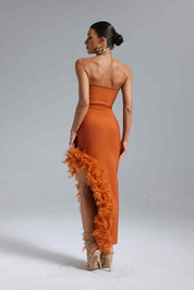 Sultry Flame Evening Dress