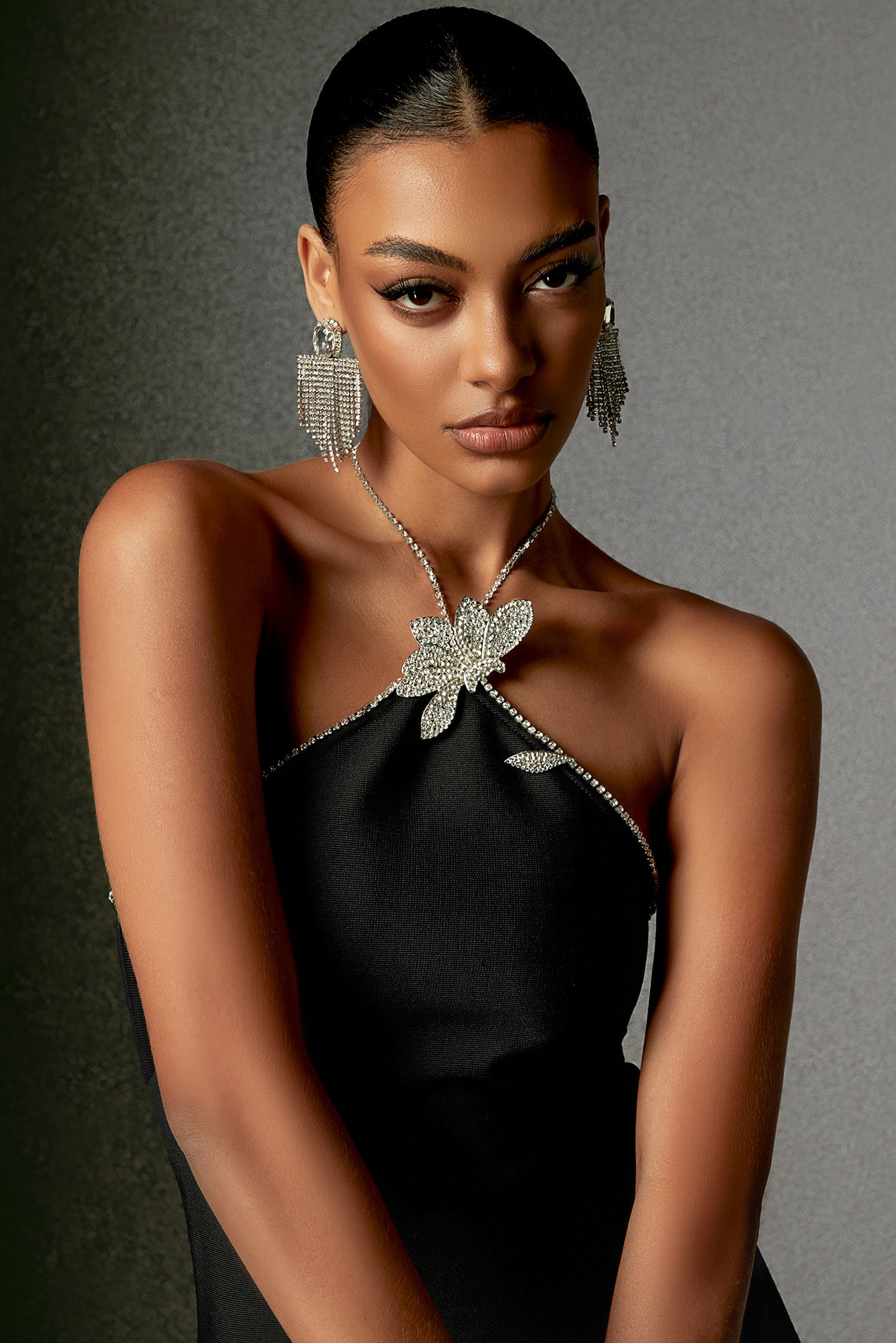 Crystal Halter Dress