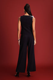 Ebony Petal Vest Set