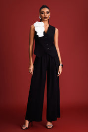 Ebony Petal Vest Set