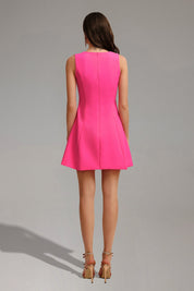 Fuchsia Bloom Mini Label Dress