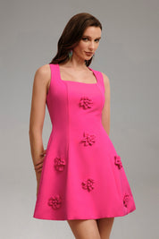 Fuchsia Bloom Mini Label Dress
