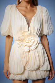 Ivory Petal Bloom Dress