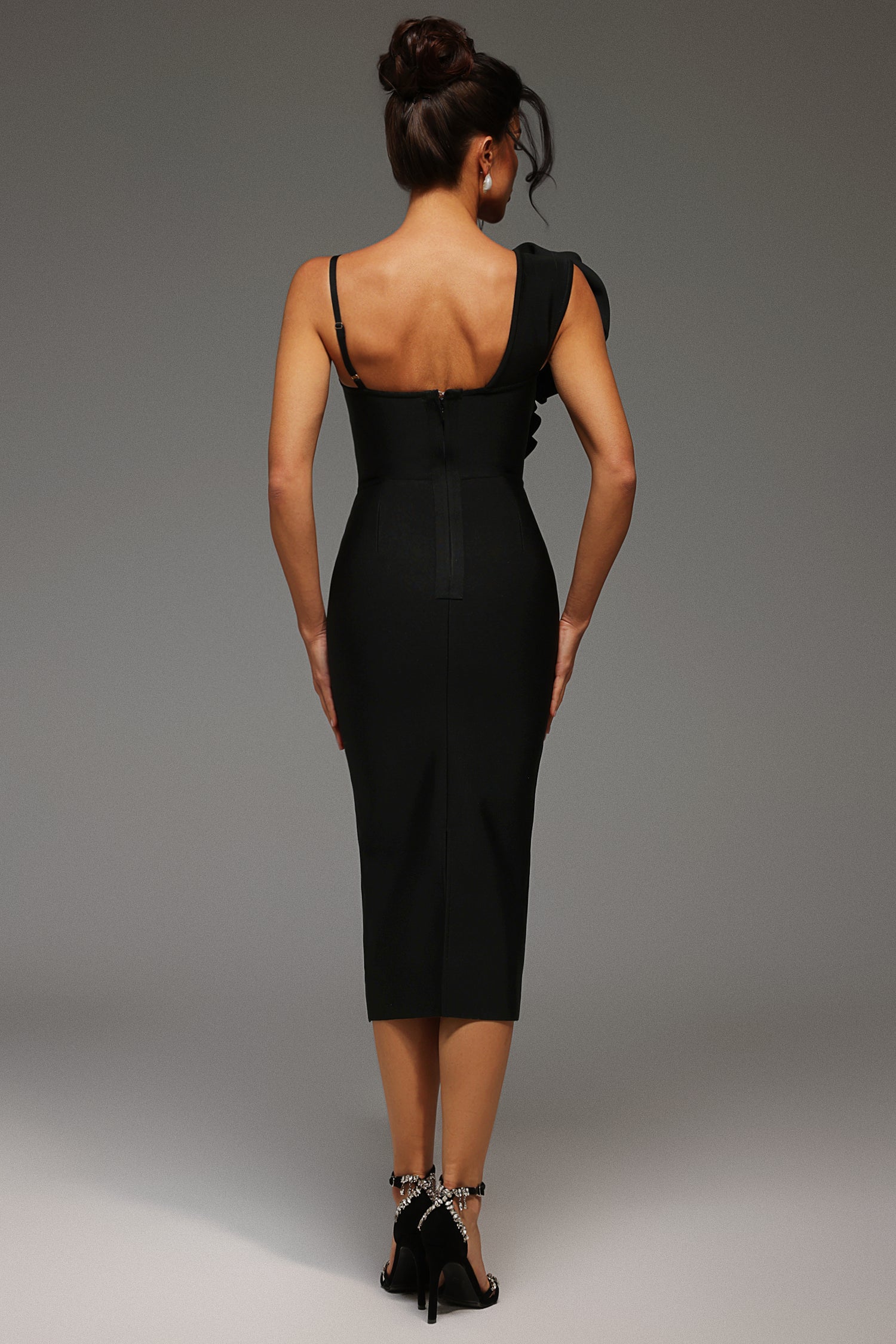 Ebon Elegance Sleek Dress