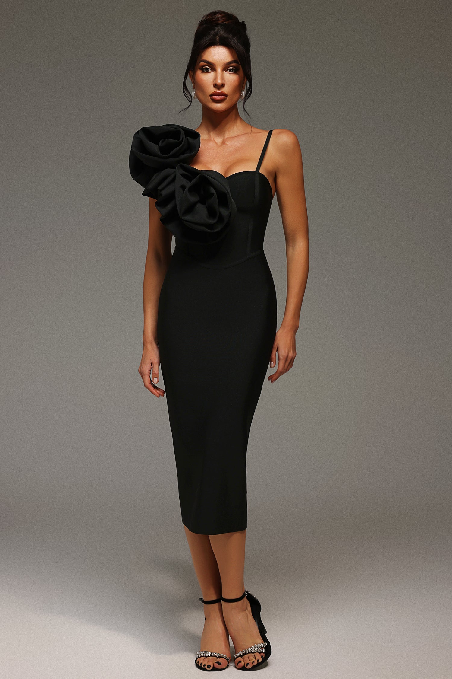 Ebon Elegance Sleek Dress