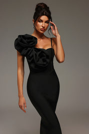 Ebon Elegance Sleek Dress