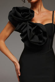 Ebon Elegance Sleek Dress
