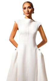 Cloud Whisper A-line Dress