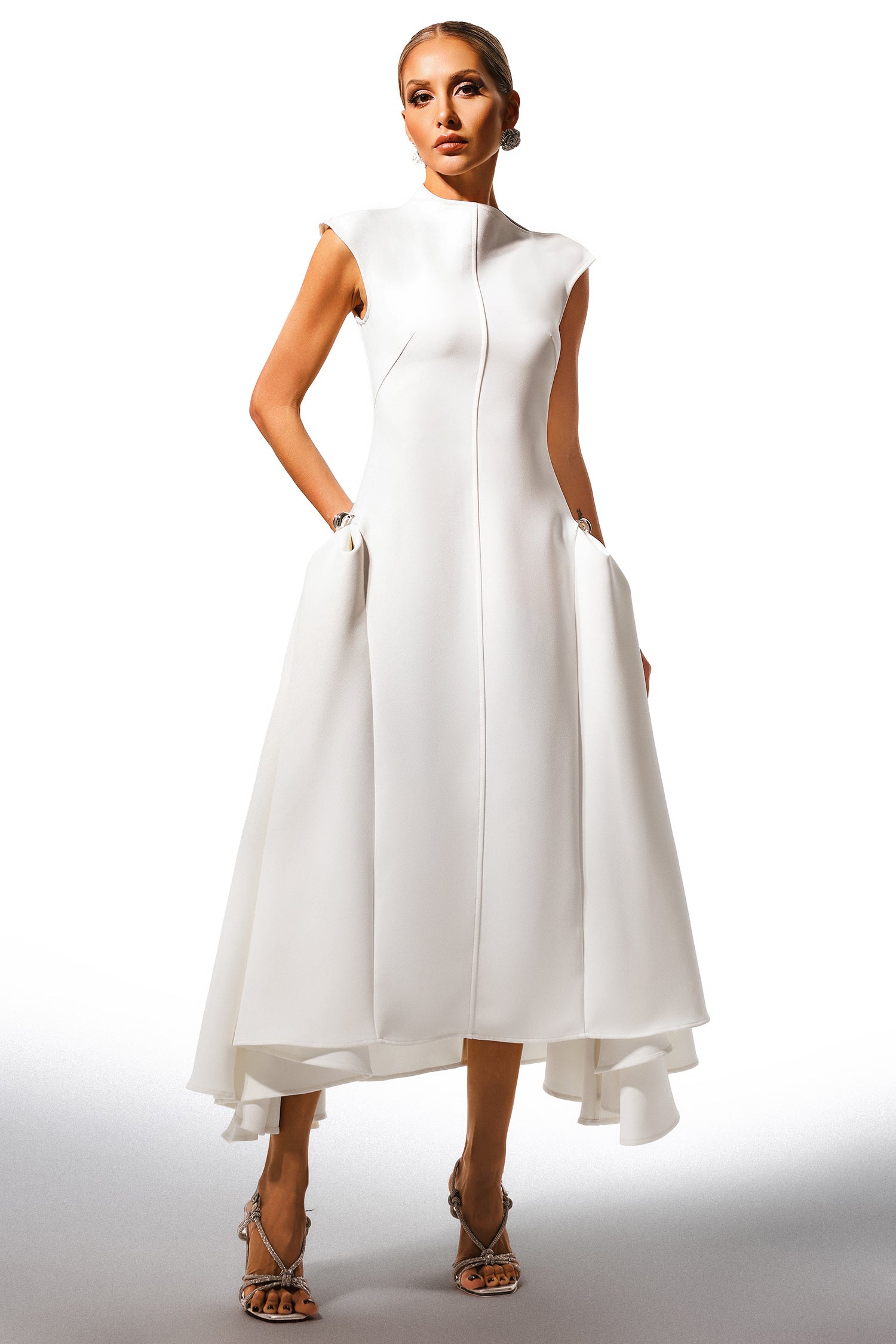 Cloud Whisper A-line Dress