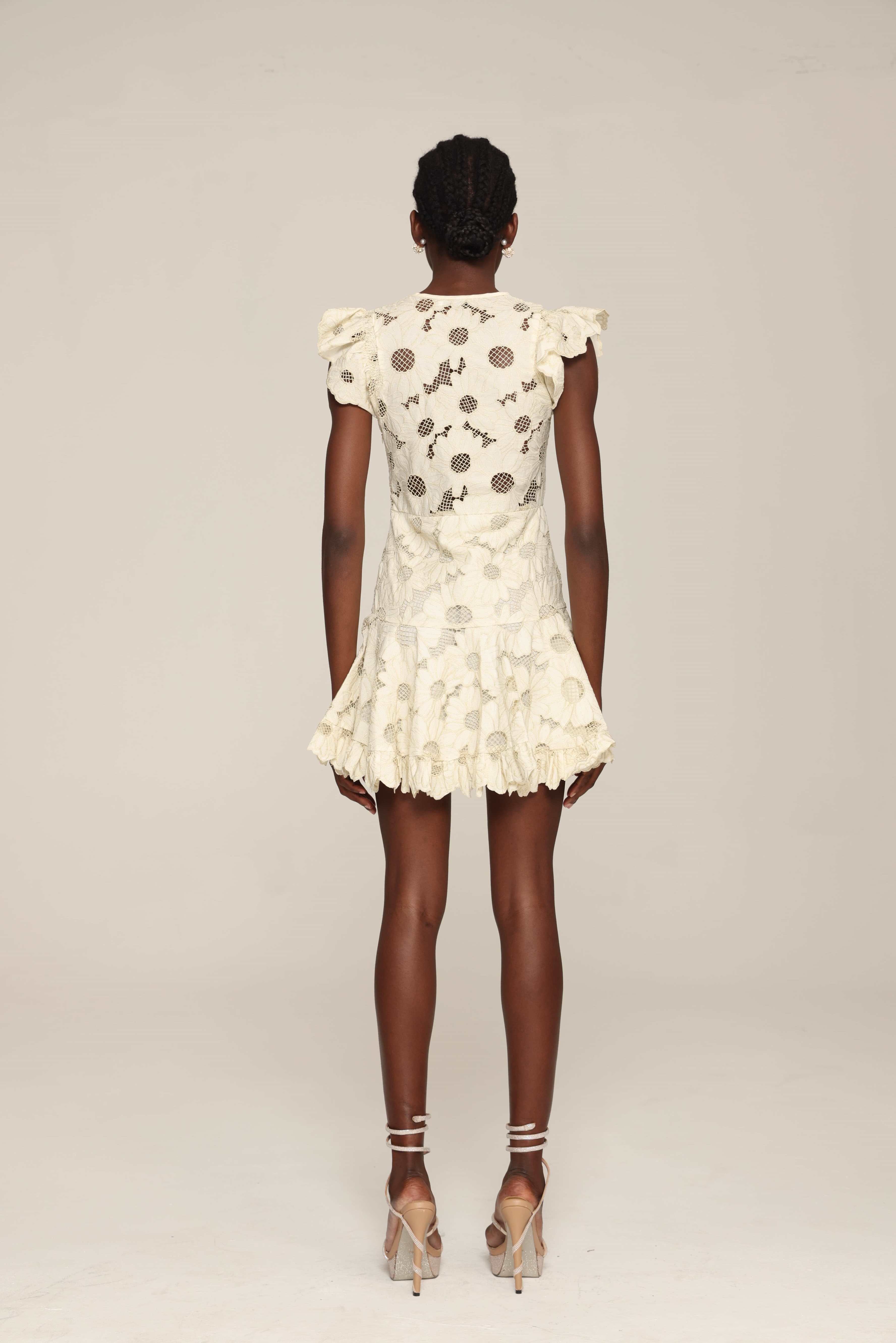 Vintage Bloom Lace Dress
