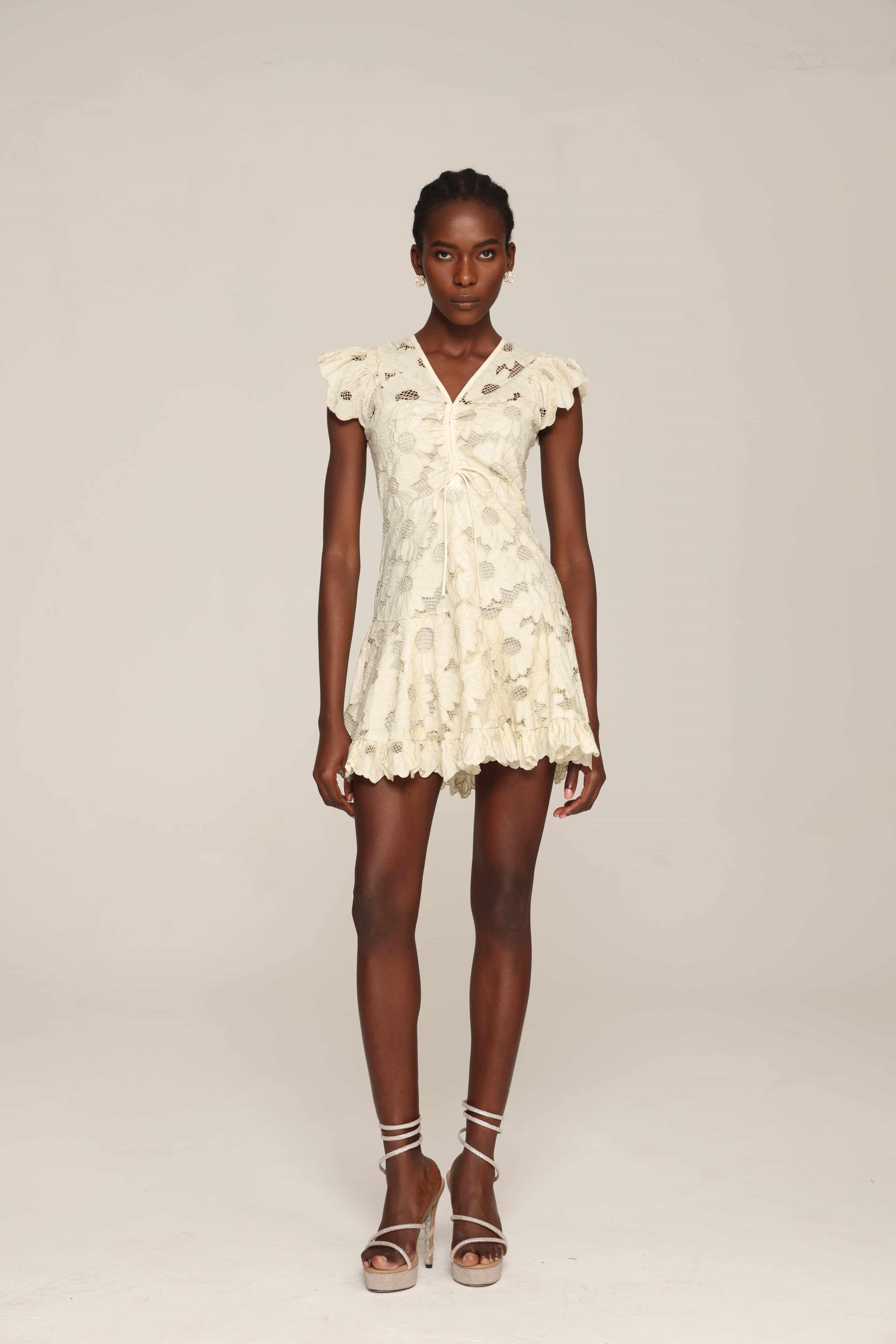Vintage Bloom Lace Dress