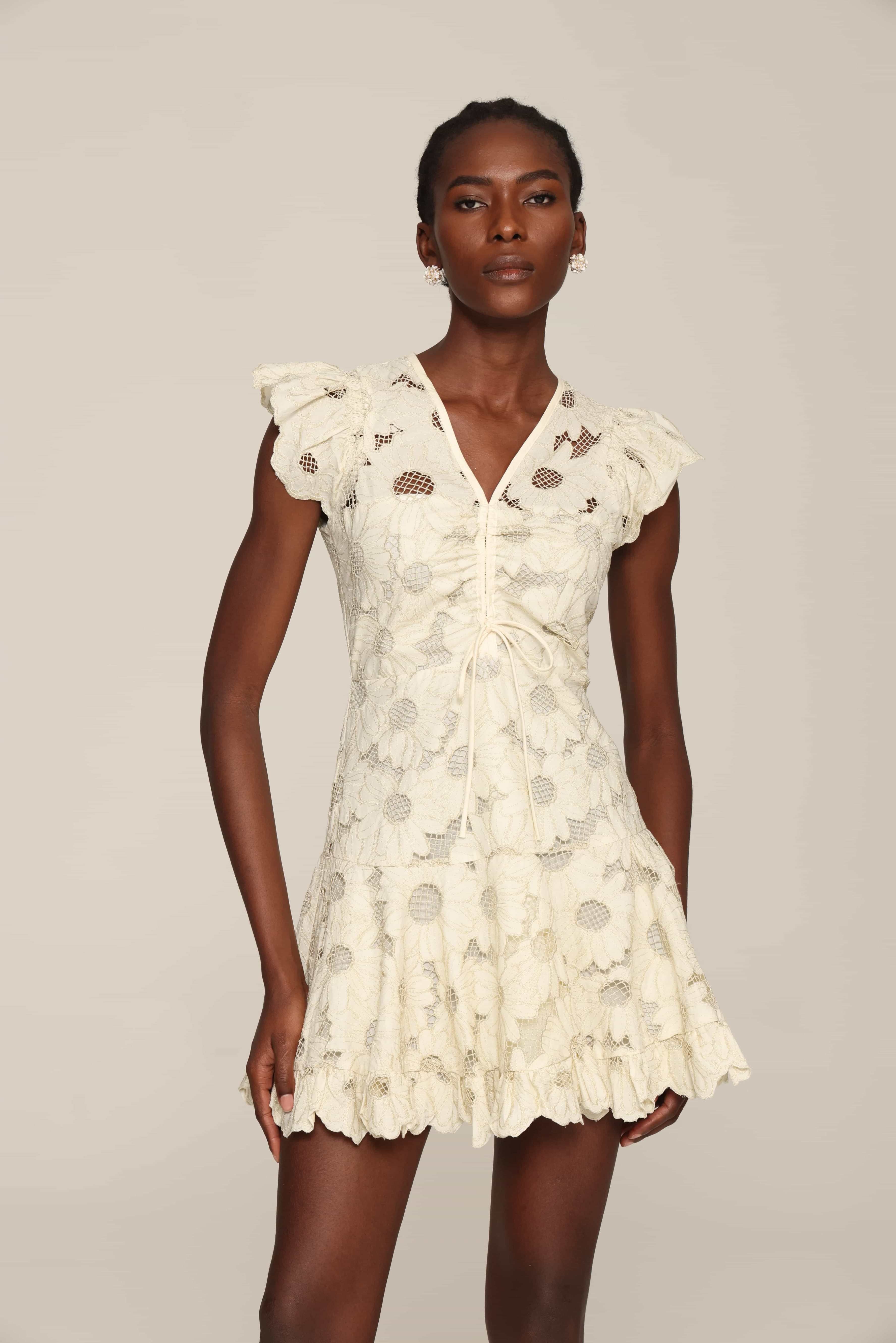 Vintage Bloom Lace Dress