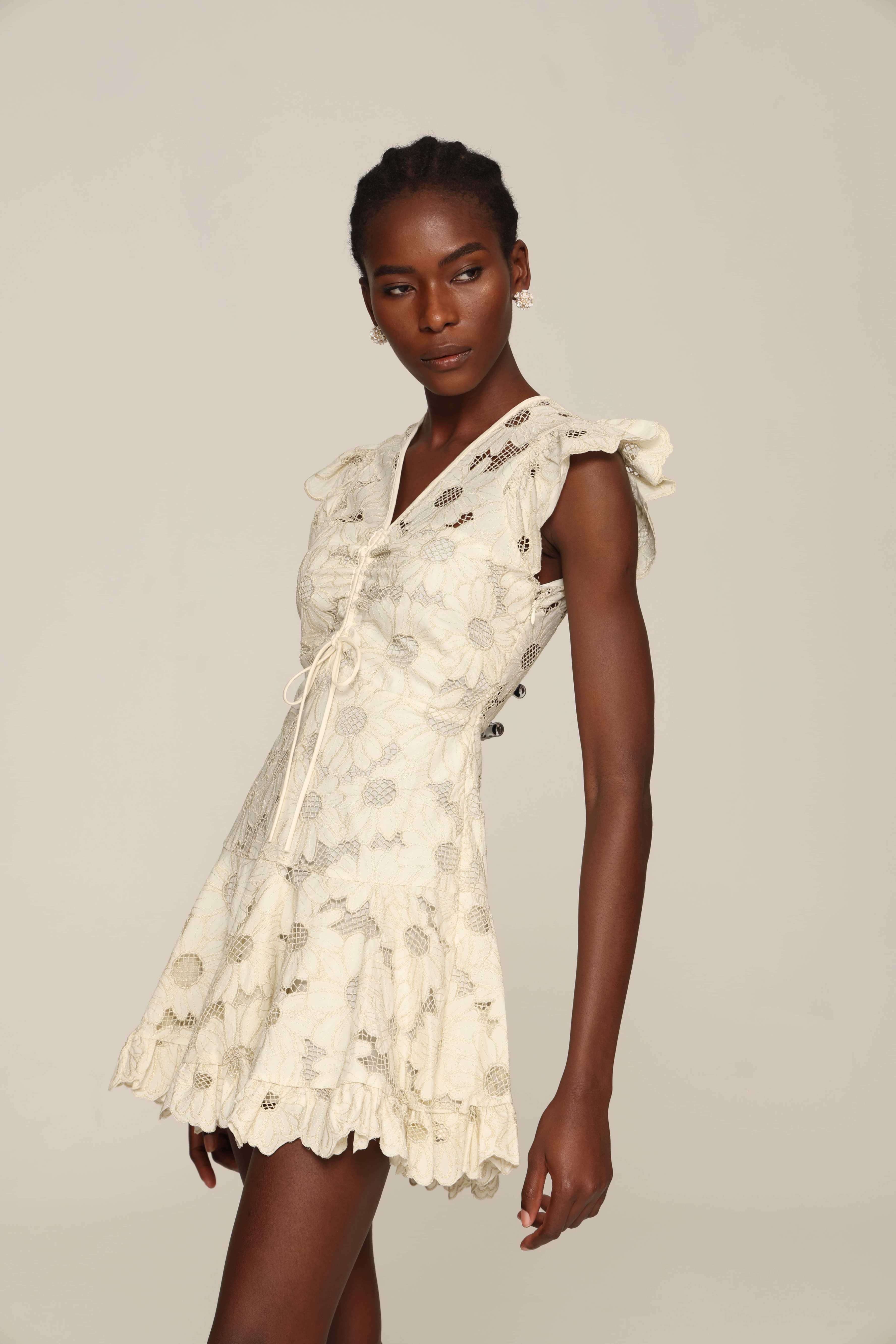 Vintage Bloom Lace Dress