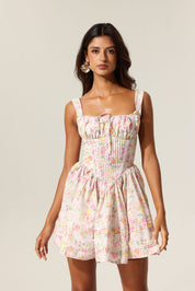 Floral Charm Corset Dress