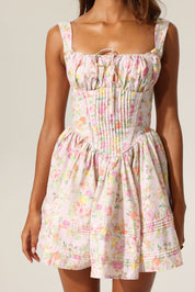 Floral Charm Corset Dress