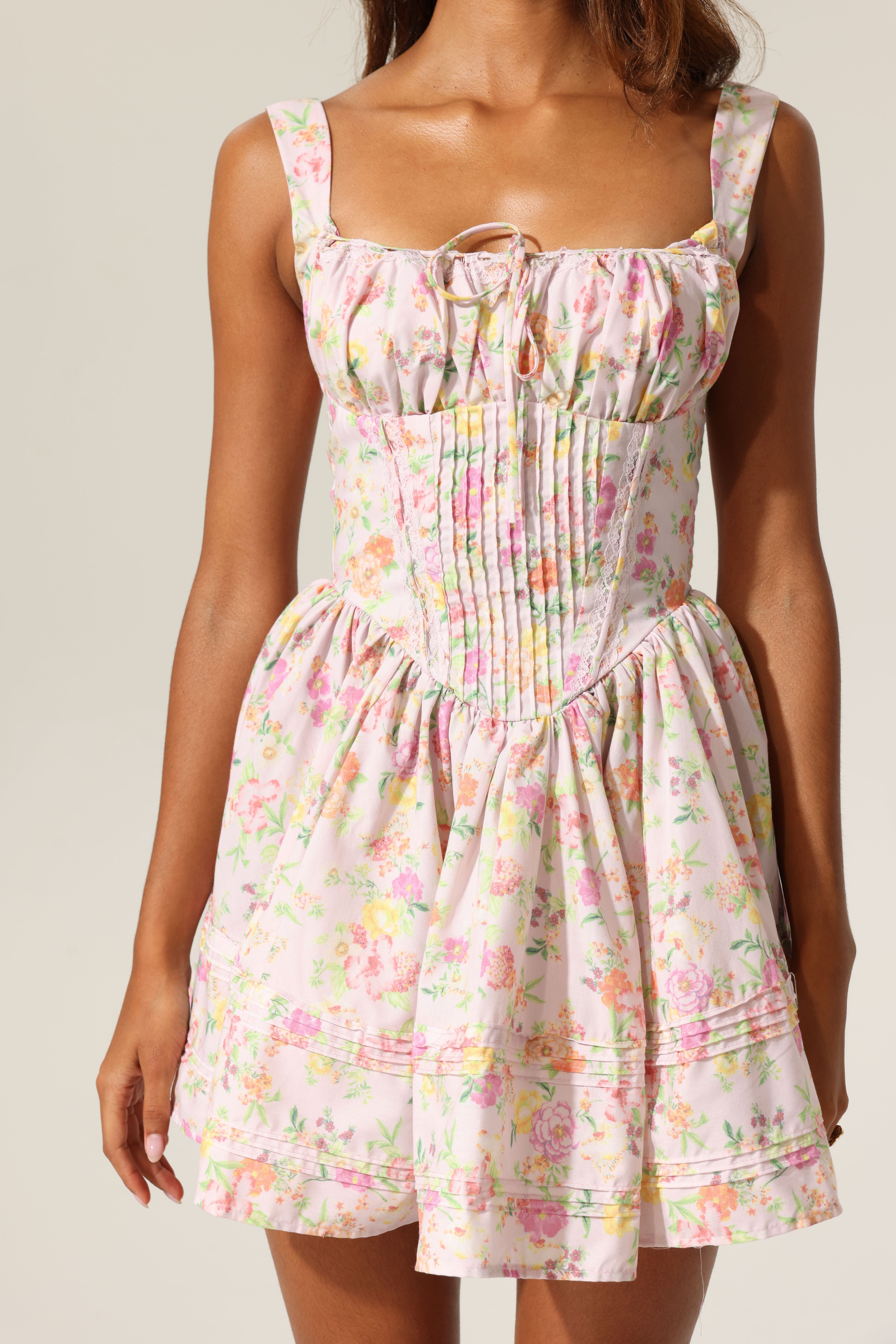 Floral Charm Corset Dress
