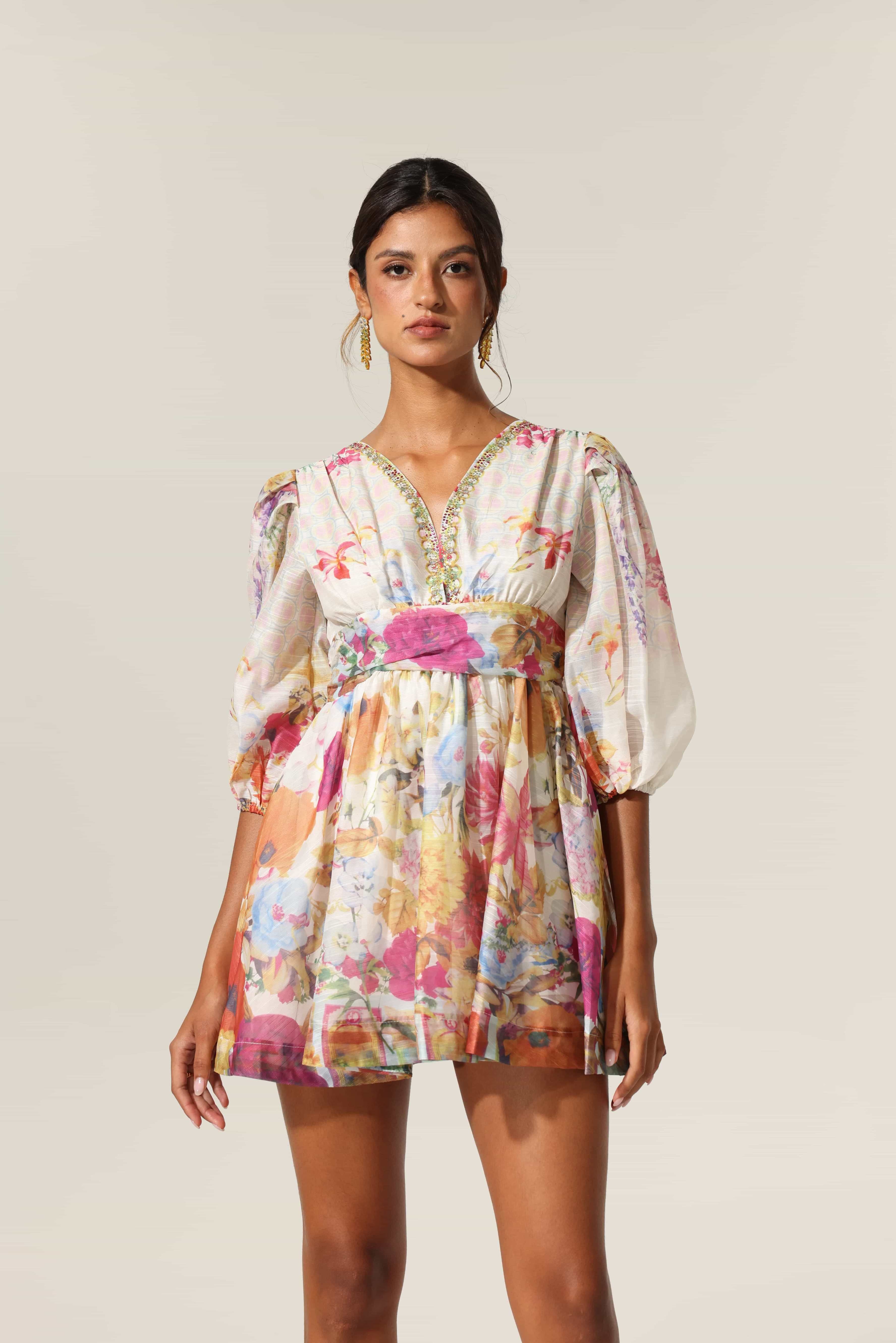 Floral Mirage Tunic Dress