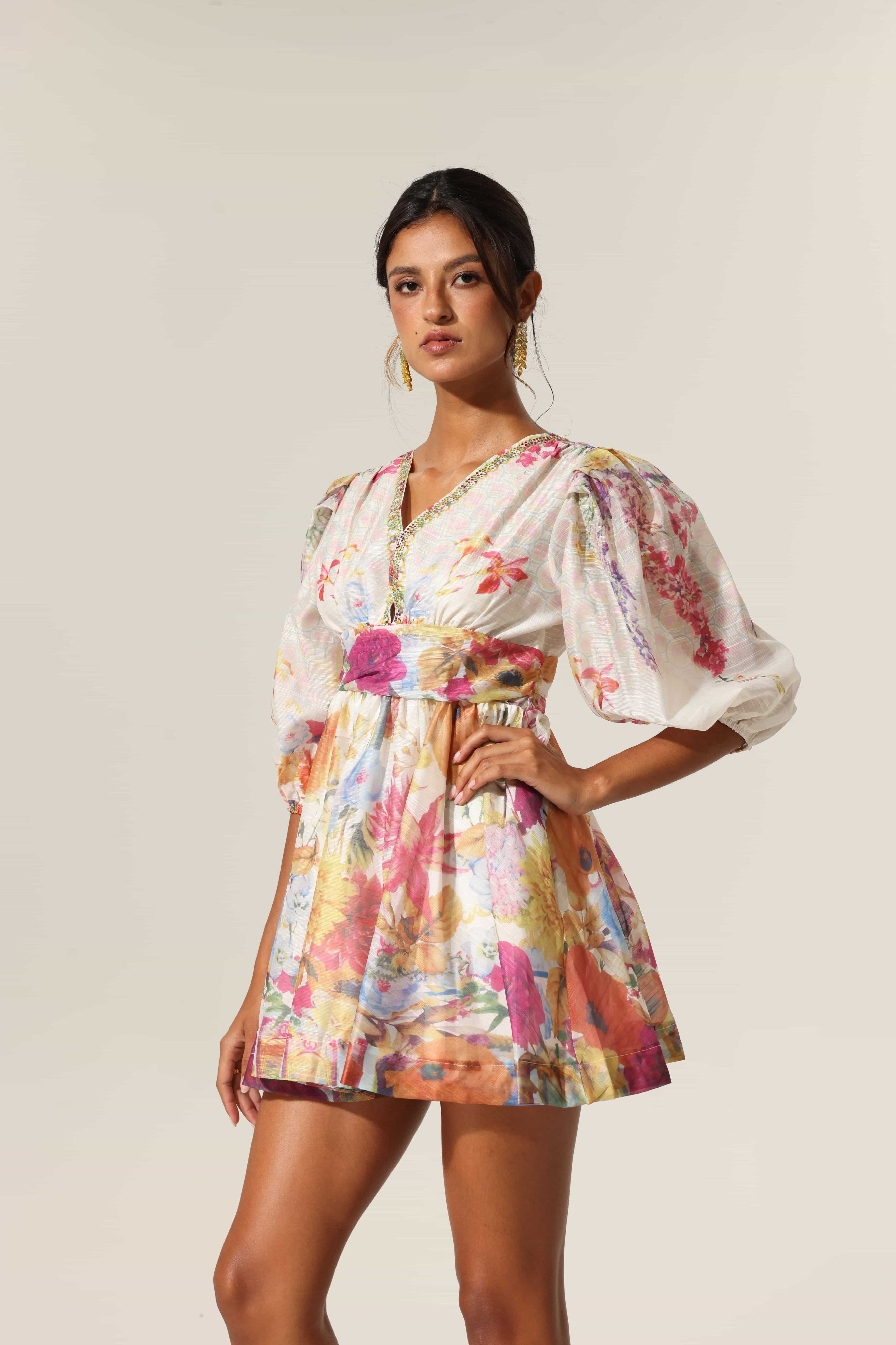 Floral Mirage Tunic Dress