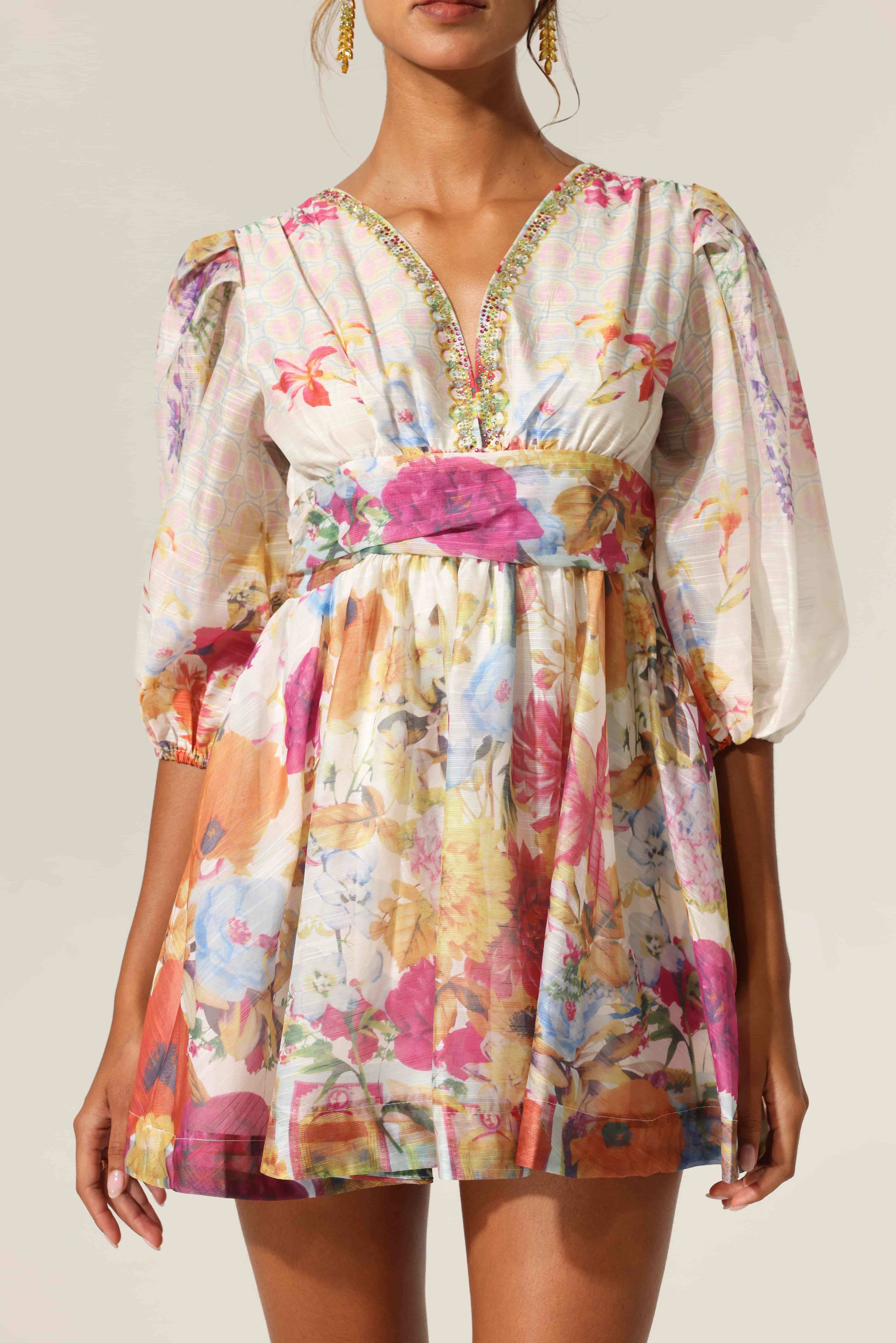 Floral Mirage Tunic Dress