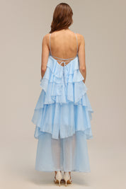 Bluebell Cascade Ruffle Tiers Dress