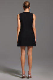 Noir Crystal Chic Dress