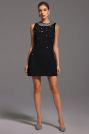 Noir Crystal Chic Dress