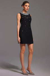 Noir Crystal Chic Dress