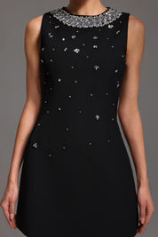 Noir Crystal Chic Dress