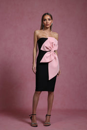 Blush Statement Bow Dress