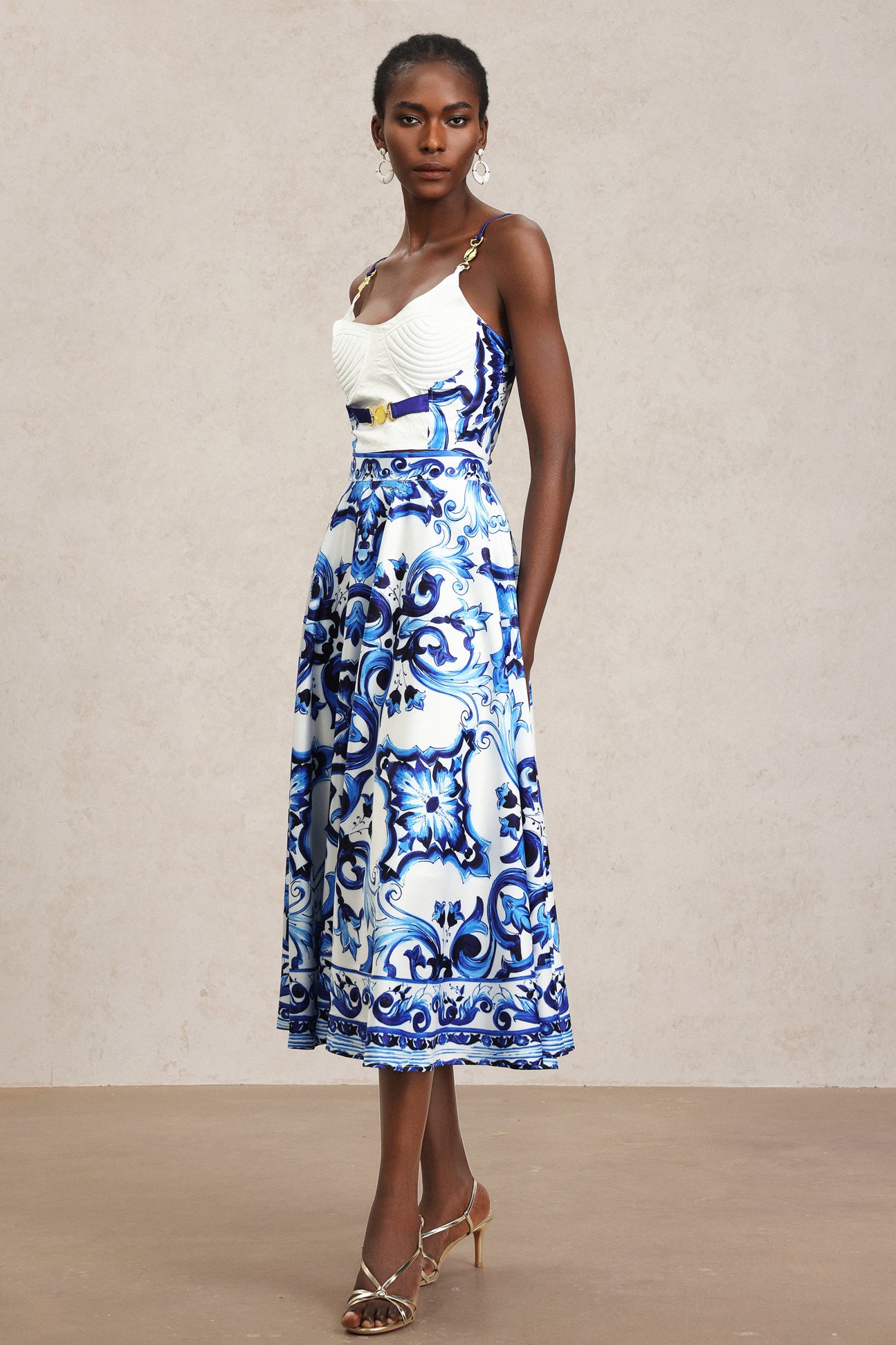 Royal Delft Bloom Skirt & Top